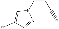 3-(4-bromo-1H-pyrazol-1-yl)propanenitrile Struktur