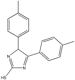 4,5-bis(4-methylphenyl)-4H-imidazole-2-thiol Struktur