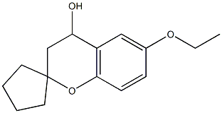 6-ethoxy-3,4-dihydrospiro[chromene-2,1'-cyclopentan]-4-ol Struktur