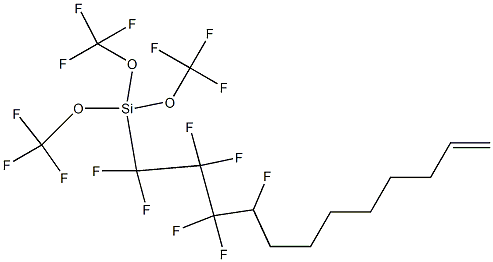 hexadecaflrorododec-11-en-1-yltrimethoxysilane Struktur