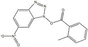 2-Methylbenzoic acid 6-nitro-1H-benzotriazol-1-yl ester Struktur