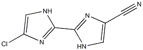 4'-Chloro-2,2'-bi[1H-imidazole]-4-carbonitrile Struktur