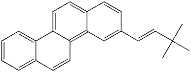 3-(3,3-Dimethyl-1-butenyl)chrysene Struktur