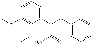 2-(2,3-Dimethoxyphenyl)-3-phenylpropionamide Struktur