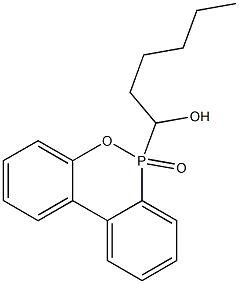 6-(1-Hydroxyhexyl)-6H-dibenz[c,e][1,2]oxaphosphorin 6-oxide Struktur