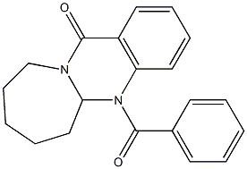 5a,6,7,8,9,10-Hexahydro-5-benzoylazepino[2,1-b]quinazolin-12(5H)-one Struktur