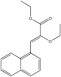 (Z)-3-(1-Naphtyl)-2-ethoxyacrylic acid ethyl ester Struktur