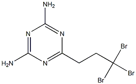 6-(3,3,3-Tribromopropyl)-1,3,5-triazine-2,4-diamine Struktur