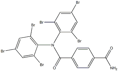 N,N-Bis(2,4,6-tribromophenyl)terephthalamide Struktur