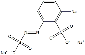 3-Sodiosulfobenzenediazosulfonic acid sodium salt Struktur