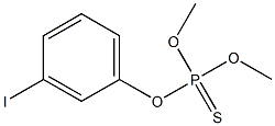 Thiophosphoric acid O,O-dimethyl O-[m-iodophenyl] ester Struktur