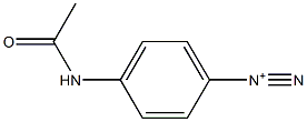 4-(Acetylamino)benzenediazonium Struktur