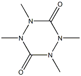 1,2,4,5-Tetrahydro-1,2,4,5-tetramethyl-1,2,4,5-tetrazine-3,6-dione Struktur