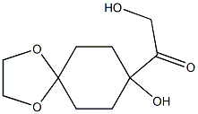 1-[1-Hydroxy-4,4-(ethylenedioxy)cyclohexyl]-2-hydroxyethanone Struktur