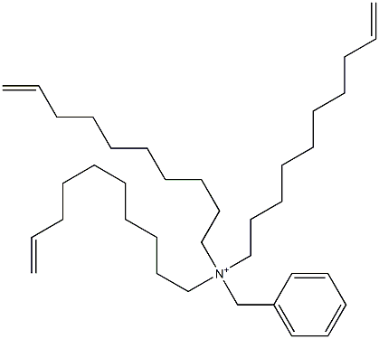 Tri(9-decenyl)benzylaminium Struktur