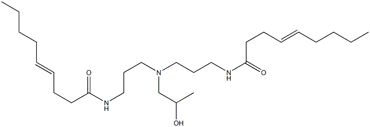 N,N'-[2-Hydroxypropyliminobis(3,1-propanediyl)]bis(4-nonenamide) Struktur