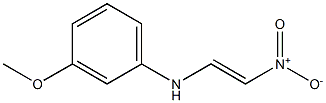 (E)-1-[(3-Methoxyphenyl)amino]-2-nitroethene Struktur