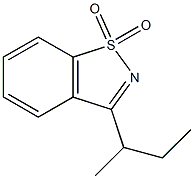 3-sec-Butyl-1,2-benzisothiazole 1,1-dioxide Struktur