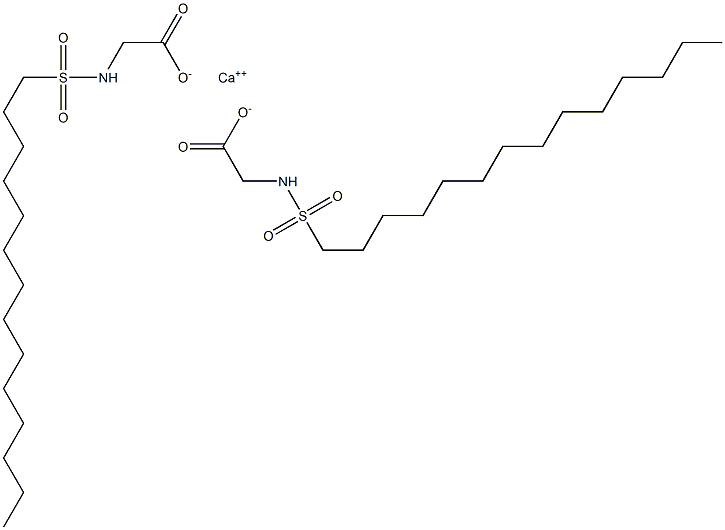 Bis(N-tetradecylsulfonylglycine)calcium salt Struktur