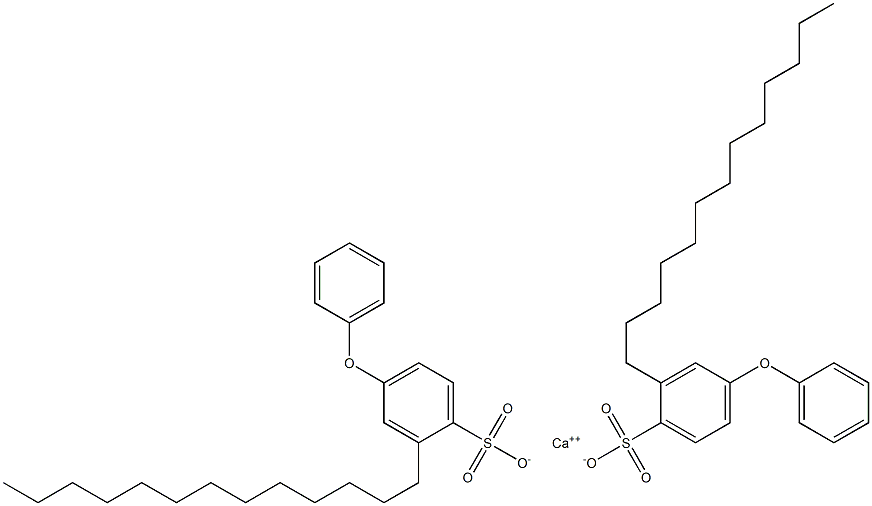 Bis(4-phenoxy-2-tridecylbenzenesulfonic acid)calcium salt Struktur