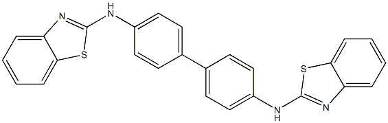 2,2'-[1,1'-Biphenyl-4,4'-diylbis(imino)]bis(benzothiazole) Struktur