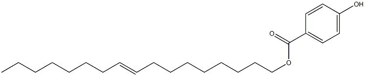 4-Hydroxybenzoic acid 9-heptadecenyl ester Struktur