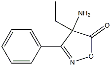 4-Amino-4-ethyl-3-phenylisoxazol-5(4H)-one Struktur