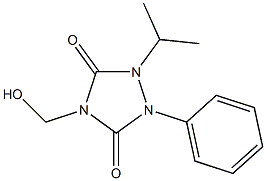 4-(Hydroxymethyl)-1-isopropyl-2-phenyl-1,2,4-triazolidine-3,5-dione Struktur