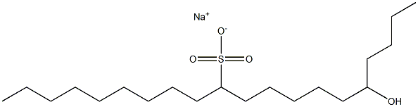 16-Hydroxyicosane-10-sulfonic acid sodium salt Struktur