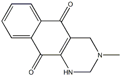 3-Methyl-1,2,3,4-tetrahydrobenzo[g]quinazoline-5,10-dione Struktur