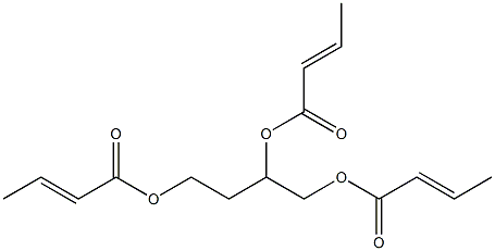 Tris[(E)-2-butenoic acid]1,2,4-butanetriyl ester Struktur