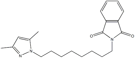 2-[8-(3,5-Dimethyl-1H-pyrazol-1-yl)octyl]-2H-isoindole-1,3-dione Struktur