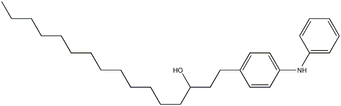 4-(3-Hydroxyhexadecyl)phenylphenylamine Struktur