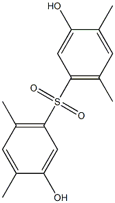 3,3'-Dihydroxy-4,4',6,6'-tetramethyl[sulfonylbisbenzene] Struktur