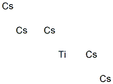 Titanium pentacesium Struktur