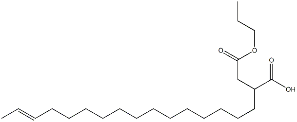 2-(14-Hexadecenyl)succinic acid 1-hydrogen 4-propyl ester Struktur