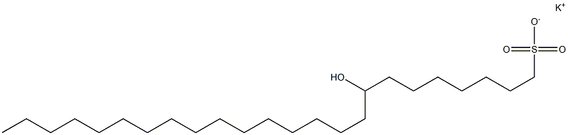 8-Hydroxytetracosane-1-sulfonic acid potassium salt Struktur