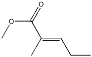 2,4-Dimethyl-2-butenoic acid methyl ester Struktur