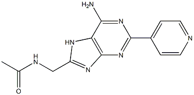 8-[(Acetylamino)methyl]-2-(4-pyridinyl)adenine Struktur