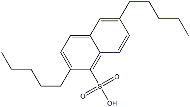 2,6-Dipentyl-1-naphthalenesulfonic acid Struktur