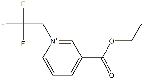 1-(2,2,2-Trifluoroethyl)-3-(ethoxycarbonyl)pyridinium Struktur