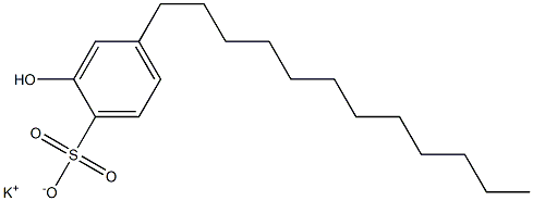 2-Hydroxy-4-dodecylbenzenesulfonic acid potassium salt Struktur