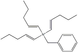 Tri(1-pentenyl)benzylaminium Struktur