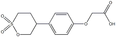 5-[4-(Carboxymethoxy)phenyl]-1,2-oxathiane 2,2-dioxide Struktur