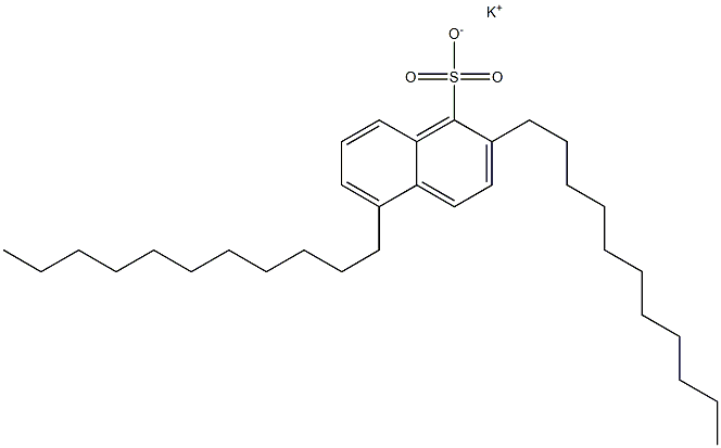 2,5-Diundecyl-1-naphthalenesulfonic acid potassium salt Struktur