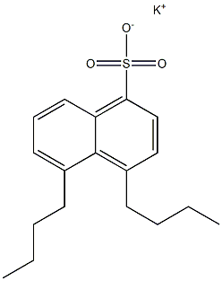 4,5-Dibutyl-1-naphthalenesulfonic acid potassium salt Struktur