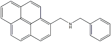 1-Benzylaminomethylpyrene Struktur