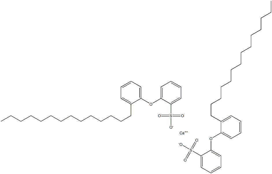 Bis[2-(2-tetradecylphenoxy)benzenesulfonic acid]calcium salt Struktur