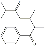 1-Phenyl-2,3,6-trimethyl-1,5-heptanedione Struktur