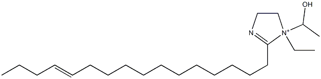 1-Ethyl-2-(12-hexadecenyl)-1-(1-hydroxyethyl)-2-imidazoline-1-ium Struktur